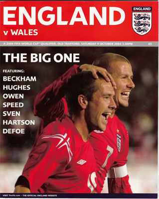 England v Wales: 9 October 2004