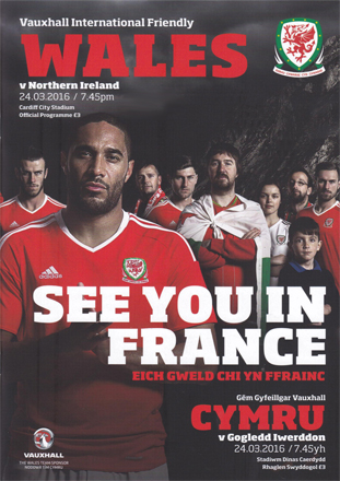Wales v Northern Ireland: 24 March 2016